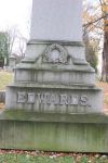 Close-up of the Edwards monument