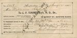 1901 Doctor's Bill from Dr. C.F. Timmerman, Amsterdam, New York