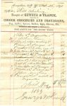 Oct 25, 1893 Grocery bill from Geweye & Planck Groceries.