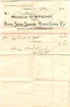Dec 1, 1896 bill for boots from C. Sticht