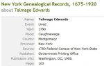 1790 Census record for Talmage Edwards